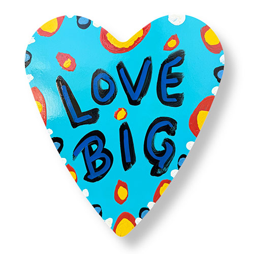 BeBo 12"x14" Love Big Painted Heart WP6131